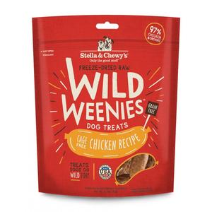 Stella & Chewy's Wild Weenies Grain Free Chicken Recipe Freeze Dried Raw Dog Treats Get To Buy For Sale
