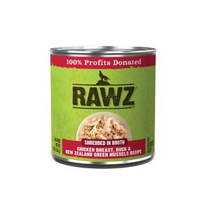 Rawz K9 Shredded Chicken Duck & Green Mussel 10oz Outlet Top Quality