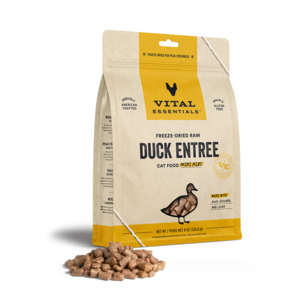 Vital Essentials Duck Mini Nibs Freeze Dried Cat Food, 8oz | 12oz Cheap Sale Comfortable