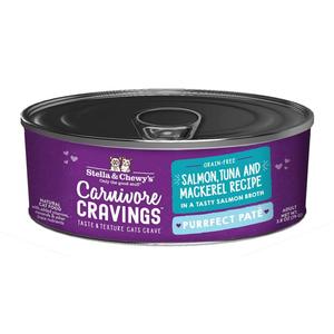 Stella & Chewy's Carnivore Cravings-Purrfect Pate Salmon, Tuna & Mackerel Pate Recipe in Broth Buy Cheap Wholesale Pice