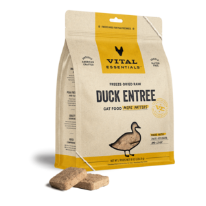 Vital Essentials Duck Mini Patties Freeze Dried Cat Food, 8oz Manchester Great Sale Online