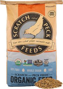 Scratch and Peck Feeds Cluckin’ Good Organic 3-Grain Scratch Clearance 100% Guaranteed
