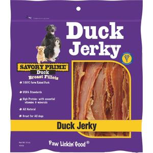 Savory Prime Natural Duck Jerky Dog Treat, 16 Oz. Discount Shop For
