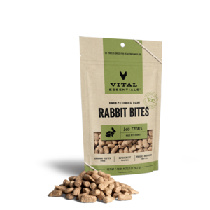 Vital Essentials Rabbit Bites Freeze Dried Dog Treat, 2oz Release Dates Authentic