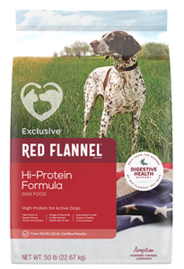 Exclusive Red Flannel® Hi-Protein Formula Dog Food Sale Supply