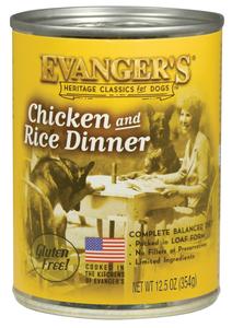 Evanger's Heritage Classic for Dogs Chicken & Rice Dinner Cheap Low Shipping