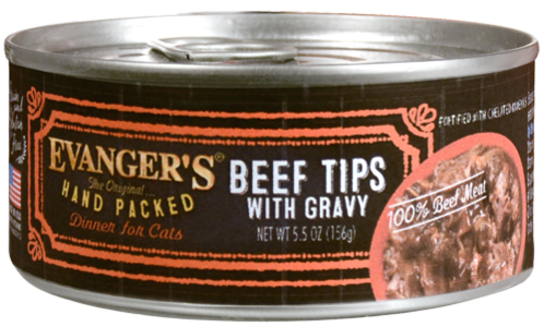Evangers Beef Tips with Gravy Canned Cat Food Clearance Great Deals