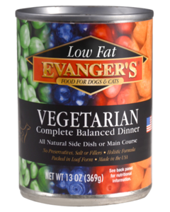 Evangers Low Fat Super Premium All Fresh Vegetarian Dinner Canine and Feline Canned Food Extremely Cheap Online