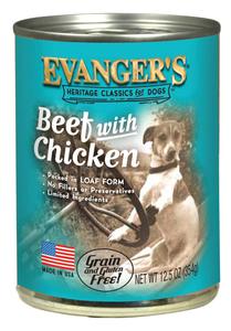 Evanger's Heritage Classic for Dogs Beef With Chicken From China