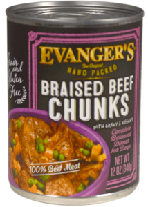 Evanger's Hand Packed Grain Free Braised Beef Chunks with Gravy Canned Dog Food Cheapest Pice Cheap Online