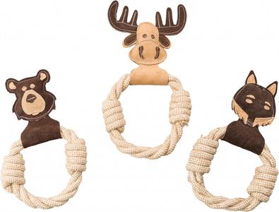 Ethical Spot Dura-Fuse Leather W/Rope Ring Dog Toy Outlet New Styles