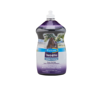 Farnam Vetrolin White 'N Brite Color-Brightening Shampoo Clearance Free Shipping