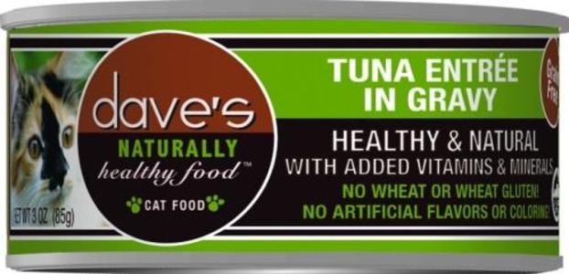 Dave's Naturally Healthy Tuna Entre in Gravy Canned Cat Food Discount Best Seller