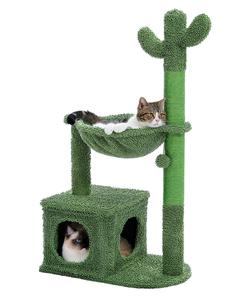 Cactus Cat Scratching Tree and Condo House Bed Online Online Free Shipping