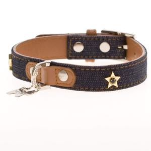 DENIM DOG COLLAR 100% Original Online