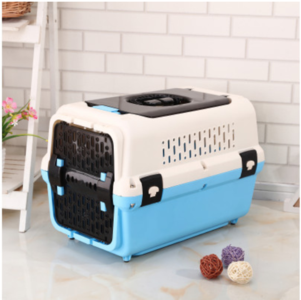 Dog & Cat Travel Carrier with Tray & Window - Blue Geniue Stockist Cheap Pice