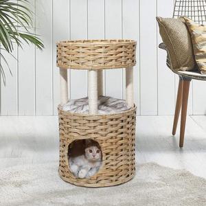 DOG & CAT 3 LEVEL TOWER BED - BEIGE Outlet Best Sale