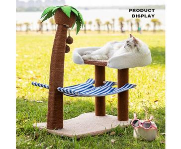 Dog & Cat Coconut Tree Hammock  Scratching  Bed - Wood Cheap Best Seller