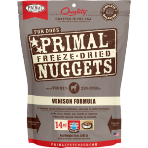 Primal Canine Freeze-Dried Nuggets - Venison Formula Dog Food Discount Choice