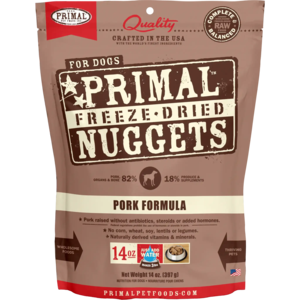 Primal Canine Freeze-Dried Nuggets - Pork Formula Dog Food Extremely For Sale