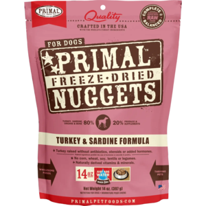 Primal Canine Freeze-Dried Nuggets - Turkey & Sardine Formula Dog Food Discount Fast Delivery