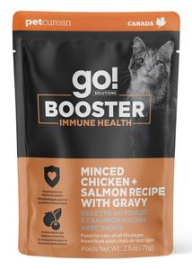 Go Booster Immune Health Minced Chicken And Salmon With Gravy Cat 2.5oz Shop For Online