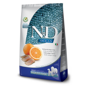 Farmina - Ocean - Dog Formula - HERRING & ORANGE ADULT MEDIUM & MAXI Cheap Sale Online