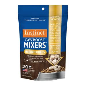 Instinct Raw Boost Mixers Multivitamin for Adult Dogs Ages 7  Freeze-Dried Food Topper Release Dates Authentic
