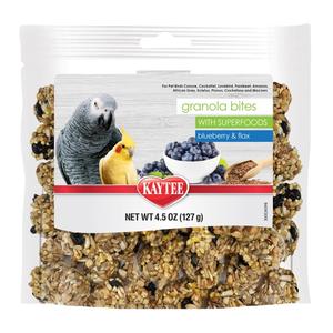 Kaytee Granola Bites with Superfoods Blueberry & Flax Bird Treats How Much Sale Online
