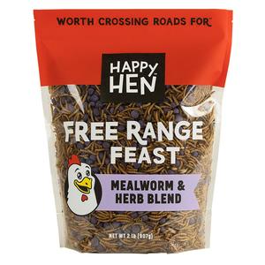 Happy Hen Treats Free Range Feast™ Mealworm & Herb Blend Best Pices For Sale