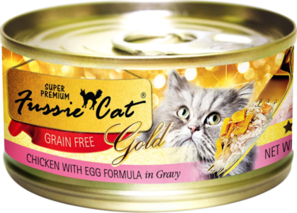 Fussie Cat Super Premium Grain Free Chicken with Egg in Gravy Canned Cat Food Clearance Find Great