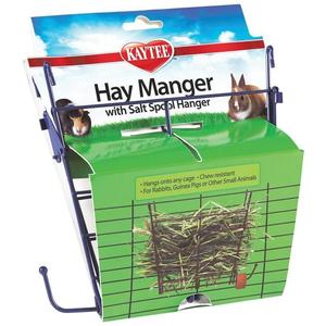 KAYTEE HAY MANGER FEEDER WITH SALT HANGER Cheap Sale Perfect