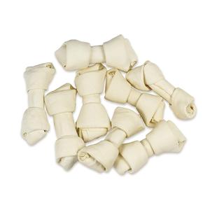 4" Knotted Rawhide Bones for Small Dogs Free Shipping Fashionable