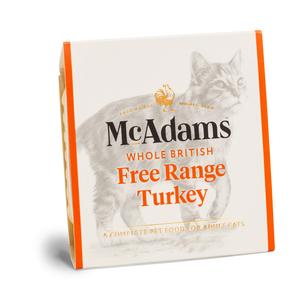 McAdams UK Cat Wet Food Free Range Turkey BB 17Mar25 Sale New