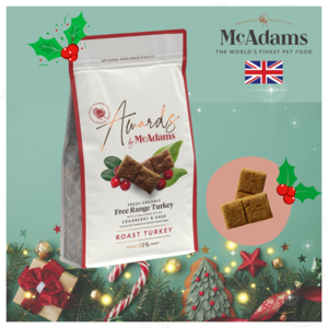 McAdams Awards Free Range Roast Turkey Dog Treats With Cranberry & Sage Pay With Paypal Cheap Pice