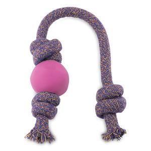 Natural Rubber Ball on a Rope Dog Toy With Credit Card Cheap Online