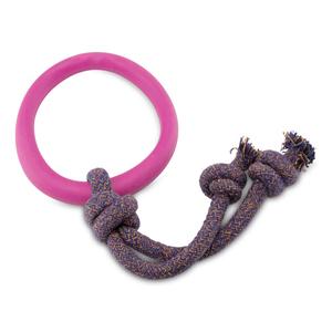Natural Rubber Hoop on a rope Dog Toy Sast Sale Online