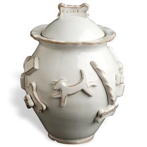 Dog Treat Jar - French White Discount Order