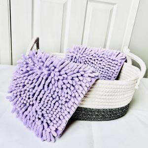 Dog and Cat Bath Towel, Super Absorbent Microfiber Towel, Purple Outlet Supply