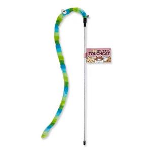 Cat Toy Caterpillar Teaser with Mini Bell, Green Clearance From China