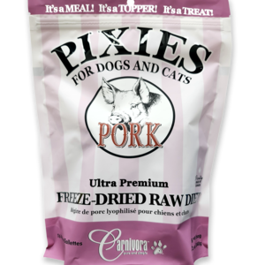 Carnivora PIXIES Freeze Dried Pork Food for Dogs and Cats, 12oz Sale Low Shipping Fee