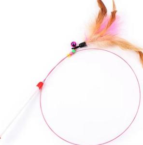 Cat Toy Feather Teaser with Mini Bell Cheap Best Pices