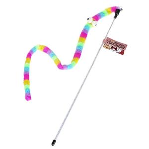 Cat Toy Caterpillar Teaser with Mini Bell, Rainbow Sast Online