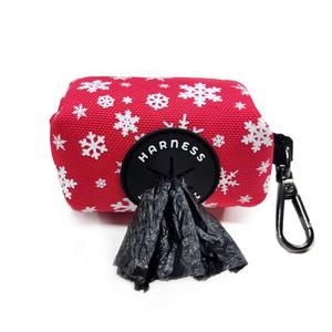 Red Snowflake Poop Bag Dispenser Cheap Sale Brand New Unisex