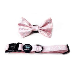Pink Skulls Collar (   free removable bowtie ) 100% Authentic For Sale