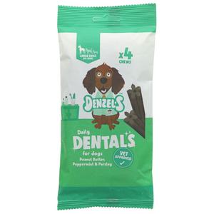 Denzel's Daily Dentals for Large Dogs x 4 Chews 120g Official Cheap Online
