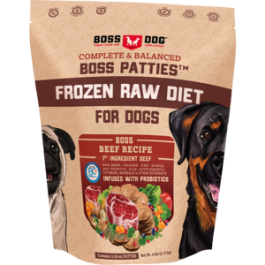 Boss Dog™ Raw Frozen Boss Patties™ Boss Nuggs™ Beef Recipe For Sale Finishline