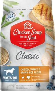 Chicken Soup For The Soul Mature Recipe with Chicken, Turkey & Brown Rice Dry Dog Food Clearance Hot Sale