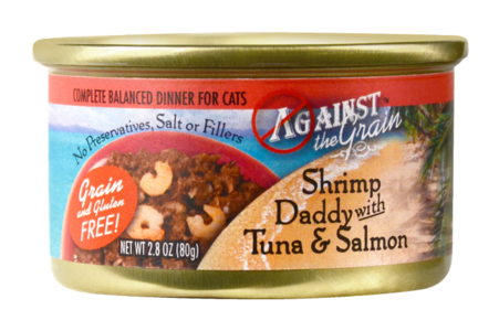 Against the Grain Shrimp Daddy with Tuna and Salmon Canned Cat Food Discount Online