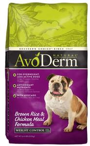 AvoDerm Natural Lite Brown Rice Oatmeal and Chicken Meal Formula Adult Dry Dog Food Sale Geniue Stockist